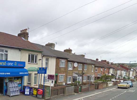 The attack happened in Coombe Valley Road, Dover. Picture: Google Street View