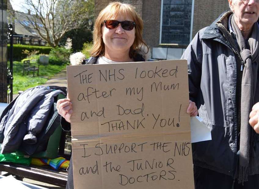 Helen Tucker supports the junior doctors