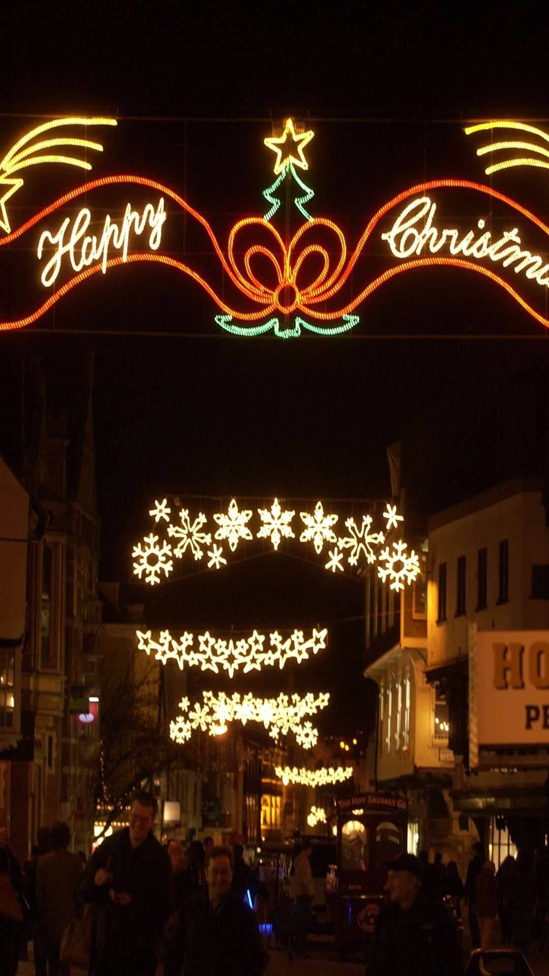 Festive... how Canterbury looked in Christmas 2006