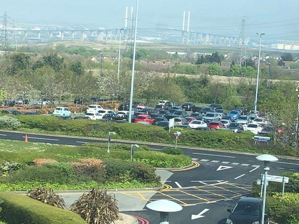 The staff car park at Darent Valley Hospital. Picture: Darent Valley Hospital