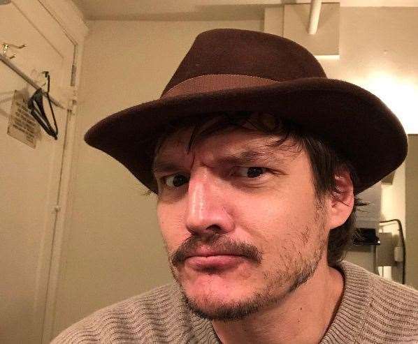 Pedro Pascal was pictured outside the Rhodes Gallery in Margate yesterday. Picture: Pedro Pascal/Instagram