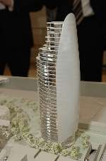 A model of how the tower may have looked.