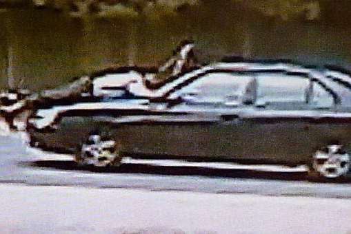 CCTV shows Lekshmanan Asokkumar on the car bonnet