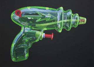 A painting of a water pistol by Leigh Mulley (6863207)