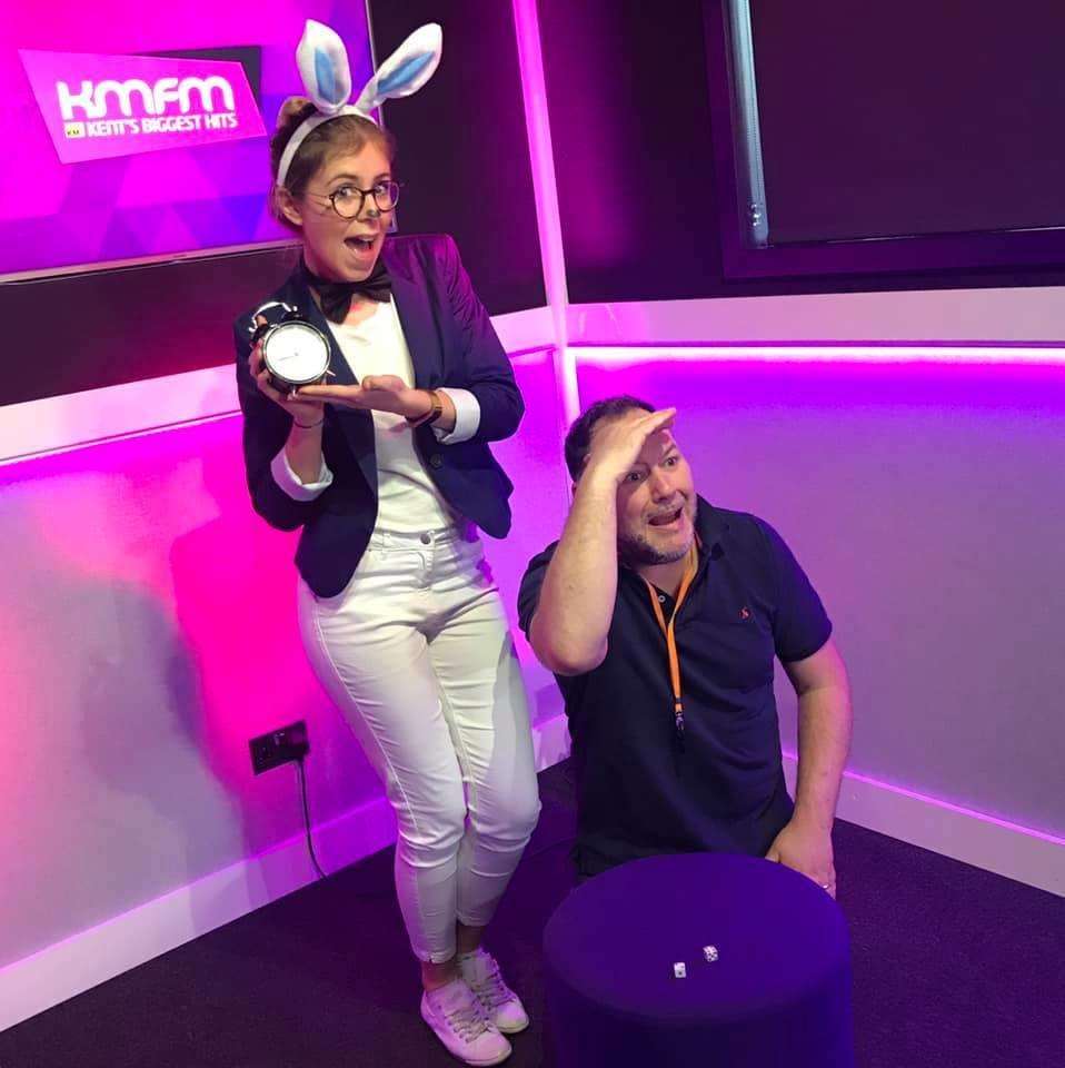 kmfm Breakfast Show presenters Garry and Laura have been getting into the spirit (7624246)