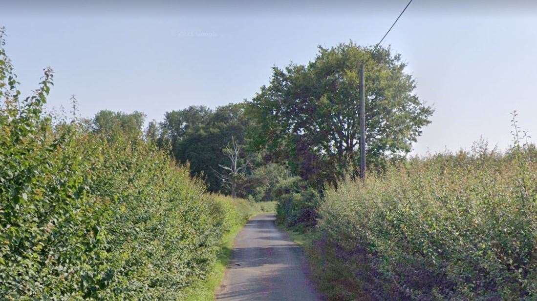 The incident happened in Shottenden Road, Badlesmere. Picture: Google Street View