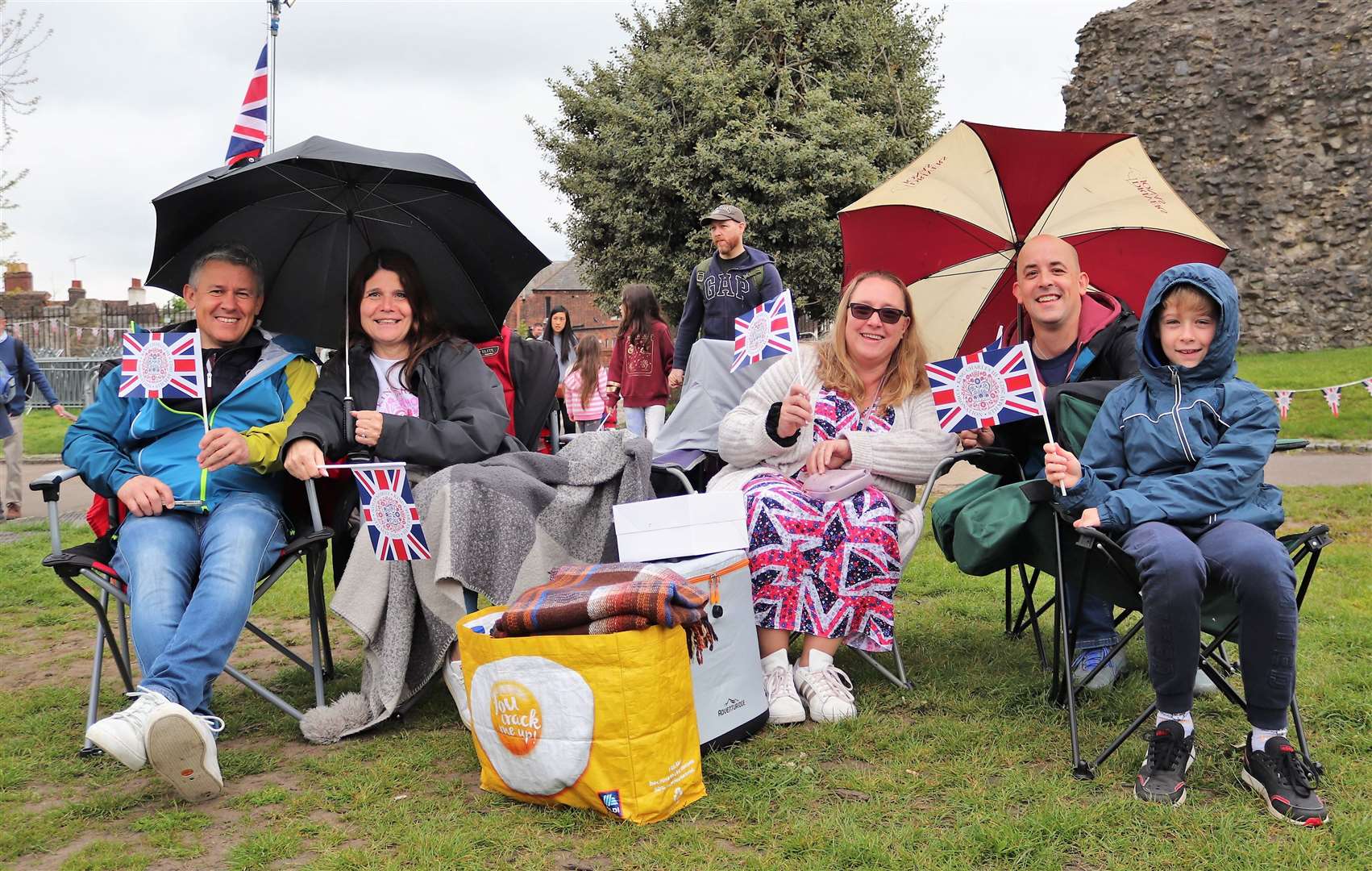 People watched from the lawns of Rochester Castle. Picture: Rachel Evans