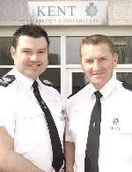 Sgt Kevin Corden and PC Bob Fersey. Picture: ANDREW WARDLEY