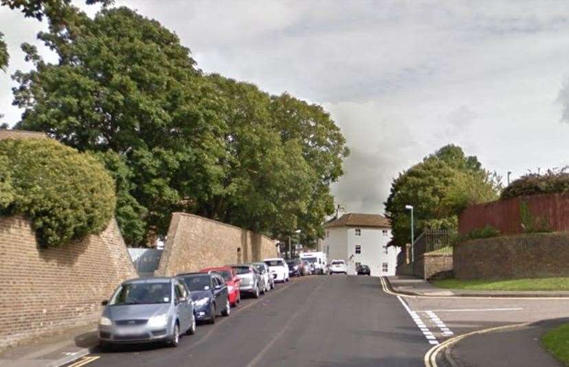 The incident happened in Brompton Hill, Chatham. Picture: Google Street View