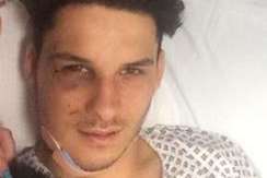 Mentesh Mouherrem posted a hospital selfie on Facebook after the crash