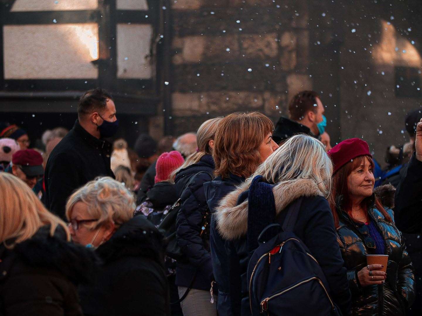 Snow machine wows crowds. Picture: Taylor Williams