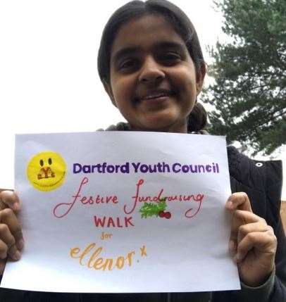 Members of Dartford Youth Council took part in a walk for hospice charity ellenor. Pictures supplied by Dartford council