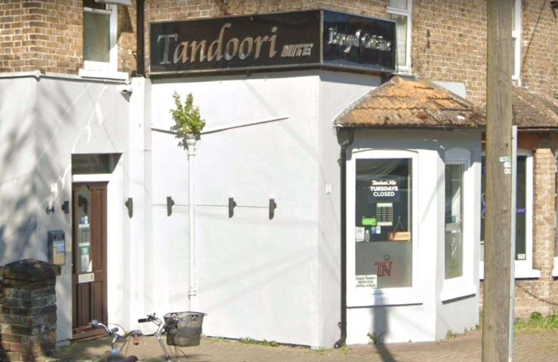 Tandoori Nite in Station Road, Birchington. Picture: Google