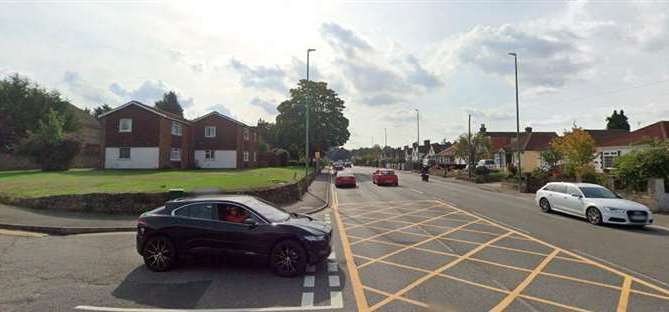 The controversial Plains Avenue junction with Loose Road