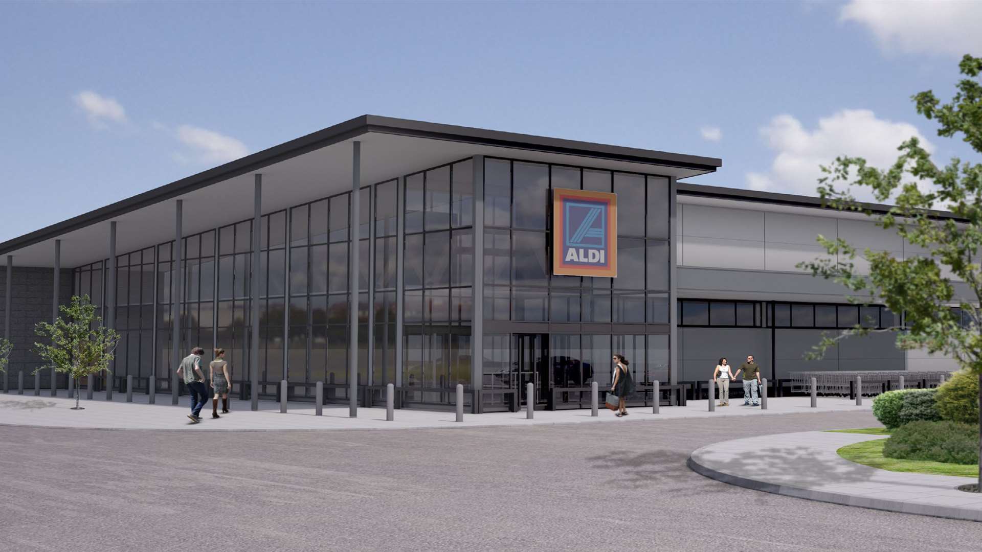 A large Aldi is included in the plans