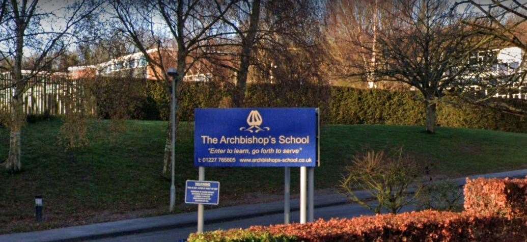 The Archbishop's School, St Stephen's Hill, Canterbury. Picture: Google