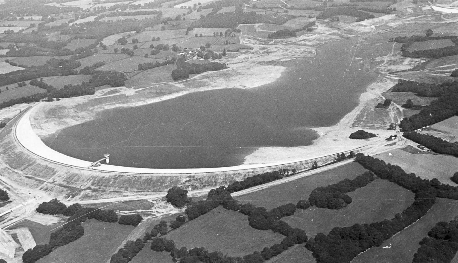 Bough Beech, between Sevenoaks and Tonbridge, was constructed in the 1960s following the damming of the Bough Beech stream. Here it is pictured in 1969