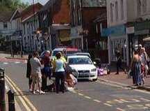 Elderly James Kilpatrick was hit by a car in Borough Green High Street. Picture: @pwight62