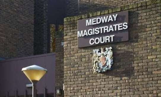 He appeared at Medway Magistrates’ Court