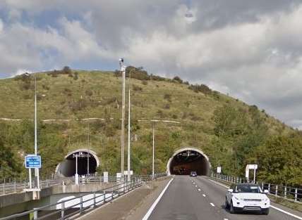 The Roundhill Tunnel will be closed during next week. Picture: Google