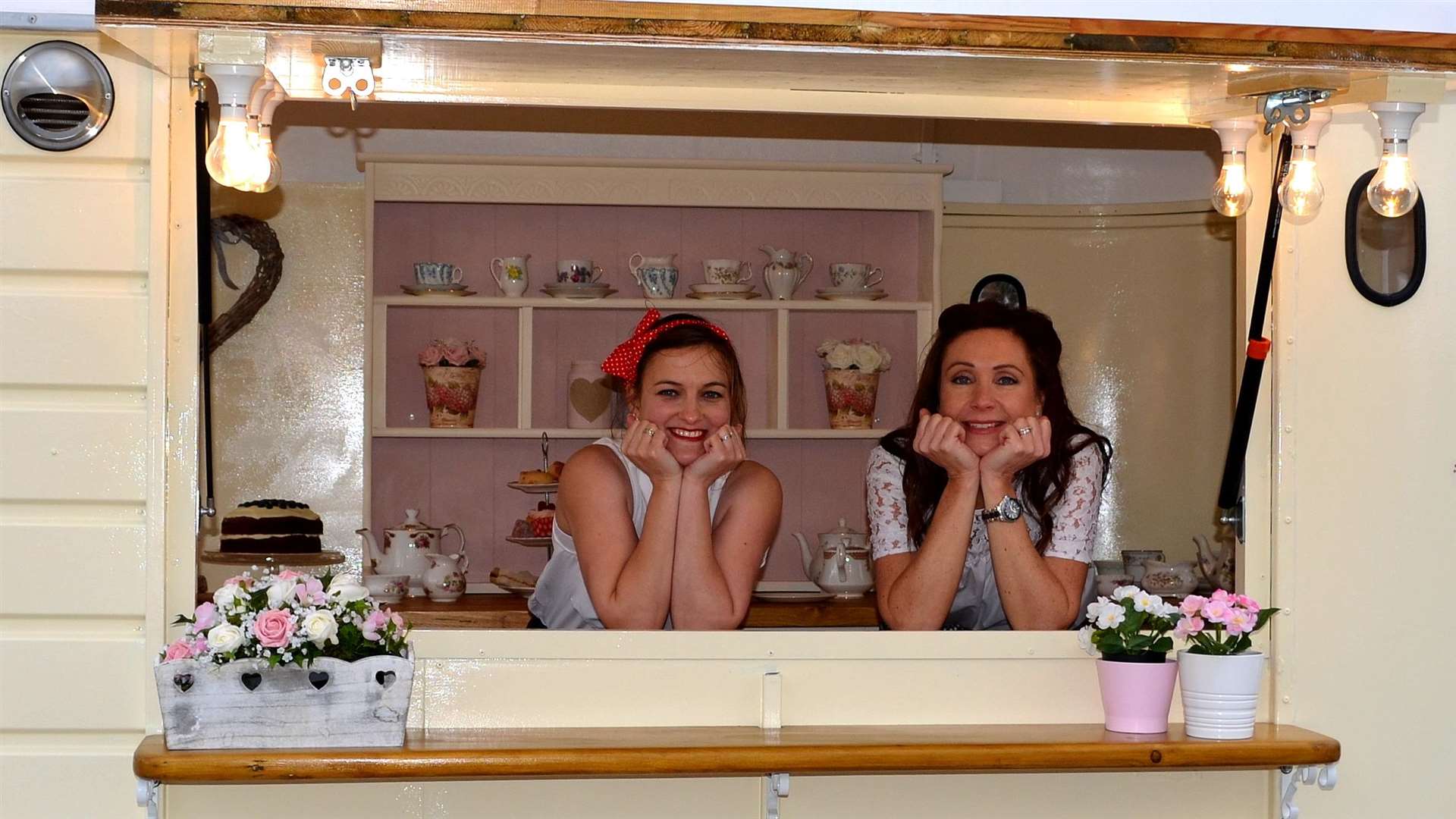 Sophie Dean and Sarah Moroney launched Pretty Little Tea, a mobile catering business which operates from a converted horsebox, earlier this month
