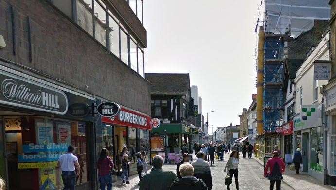 It is reported a shop was targeted in Week Street, Maidstone. Picture: Google Maps
