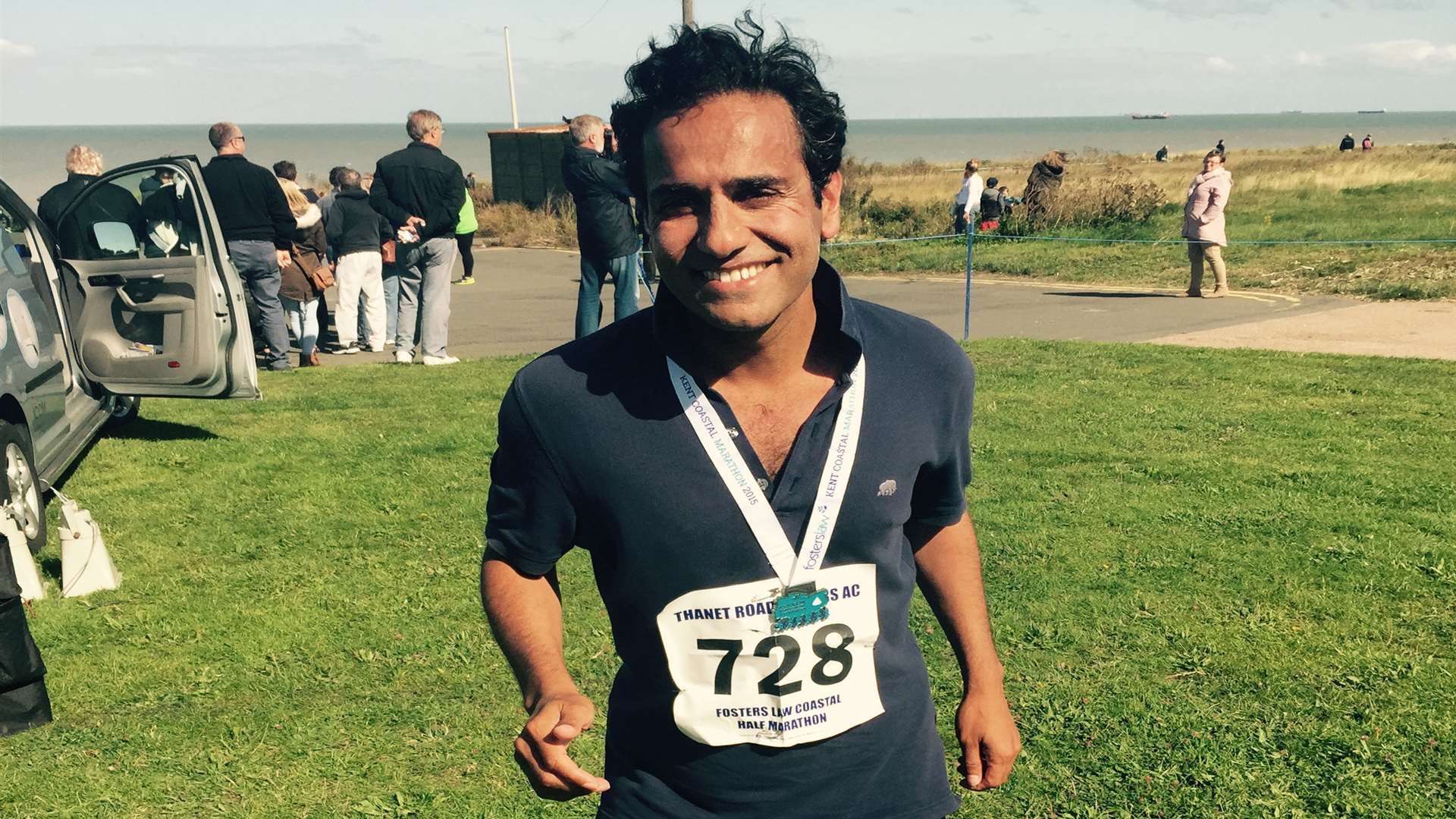 Rehman Chishti MP at the Fosters Law Kent Coastal half marathon