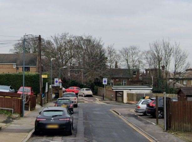 A car was pulled over in Summerhill Drive, Dartford. Photo: Google