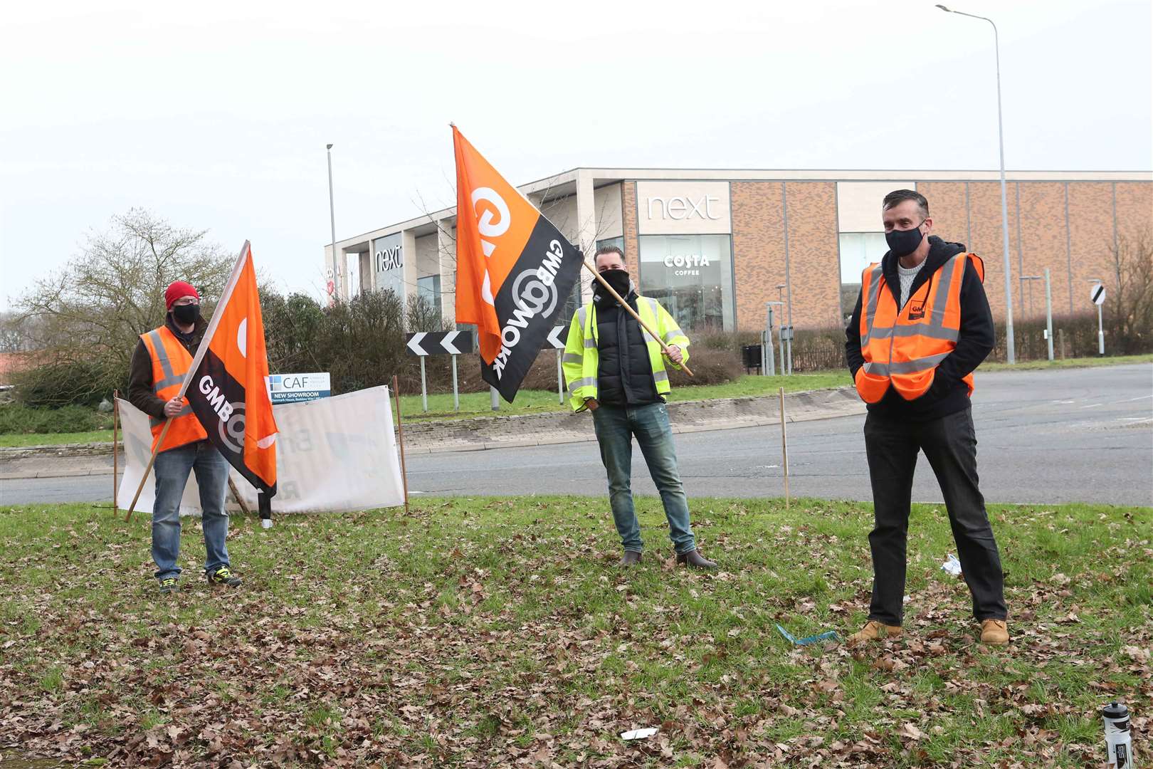 A socially distanced protest in Maidstone. Picture: UKNiP