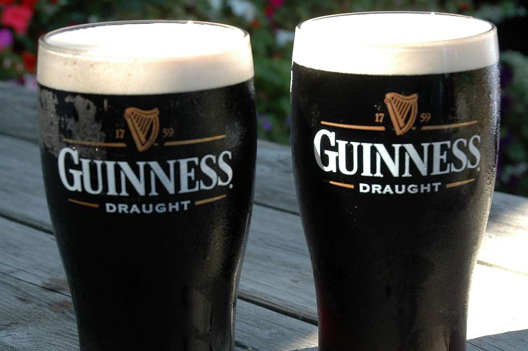 Lots of Guiness is drunk on St Patrick's Day