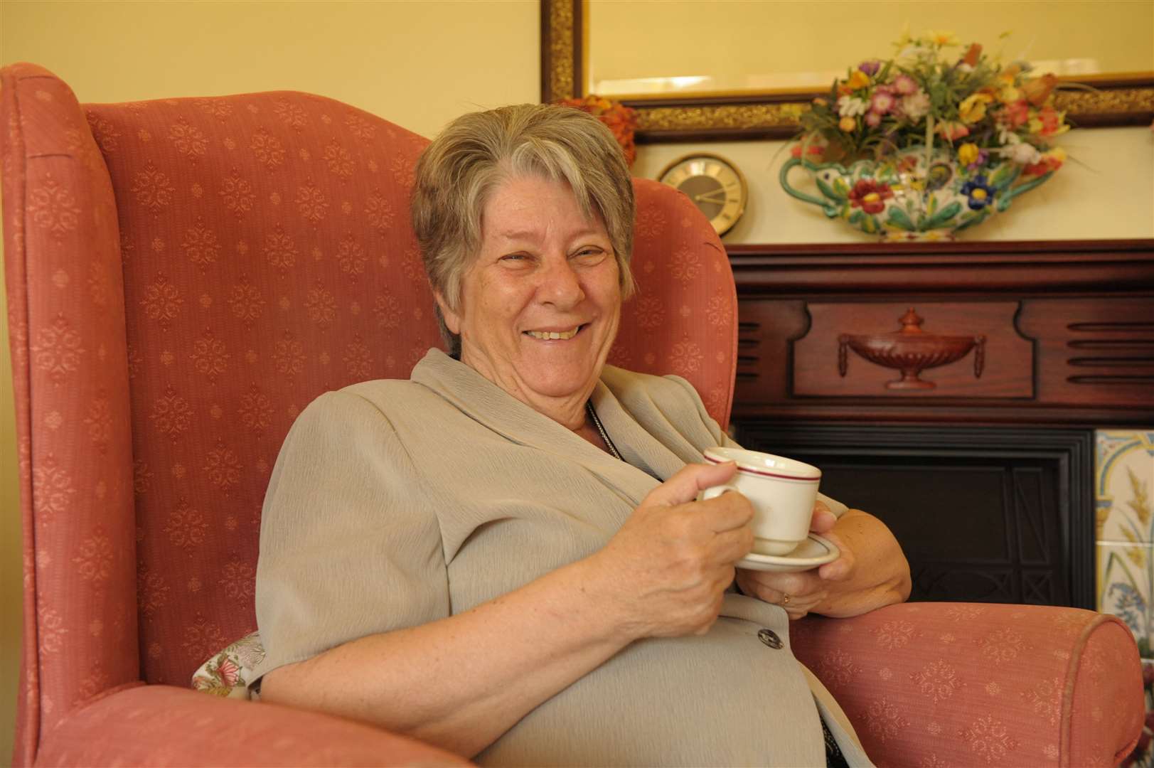 Sue Gent putting her feet up after a year of service as mayor of Swale. Picture: Steve Crispe FM3196189 (7706838)