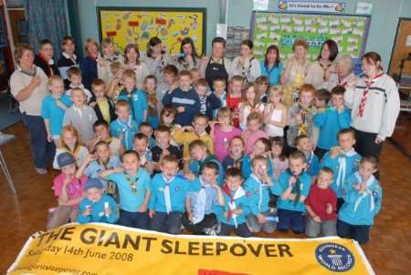 Sheppey Beavers take part in a world record attempt