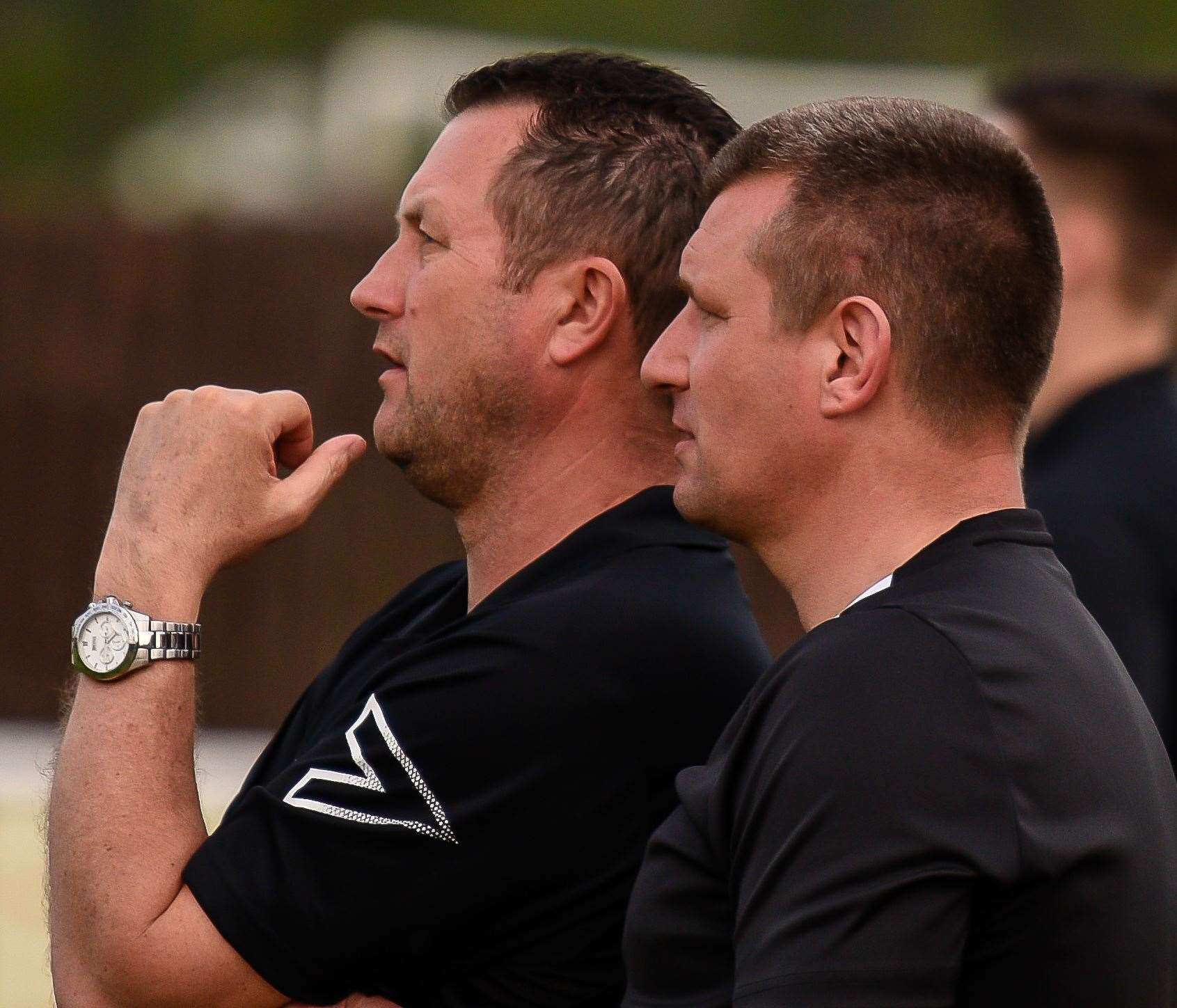 Faversham joint managers Phil Miles and Danny Chapman. Picture: Alan Langley