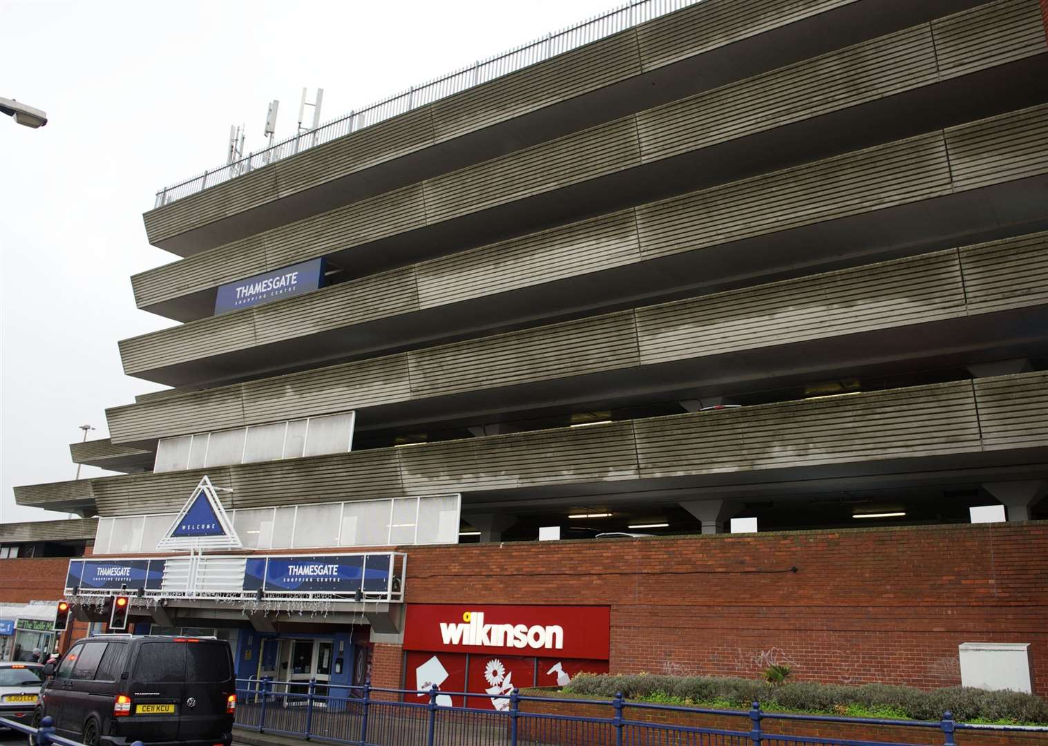 A multi-storey car park forms part of the Thamesgate Shopping Centre in Clive Road, Gravesend. Picture: Andy Payton