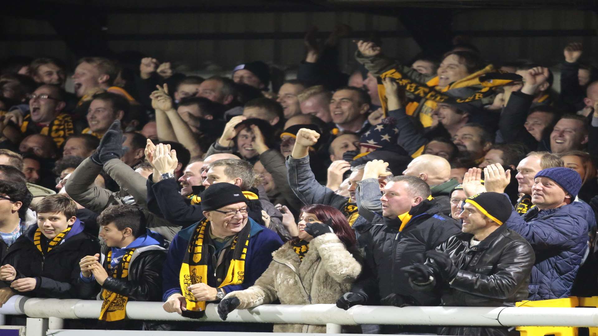 Maidstone fans have another FA Cup tie to look forward to Picture: Martin Apps
