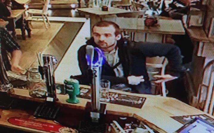 CCTV of the suspected thief at the Rock Lodge in Whitstable (1365857)