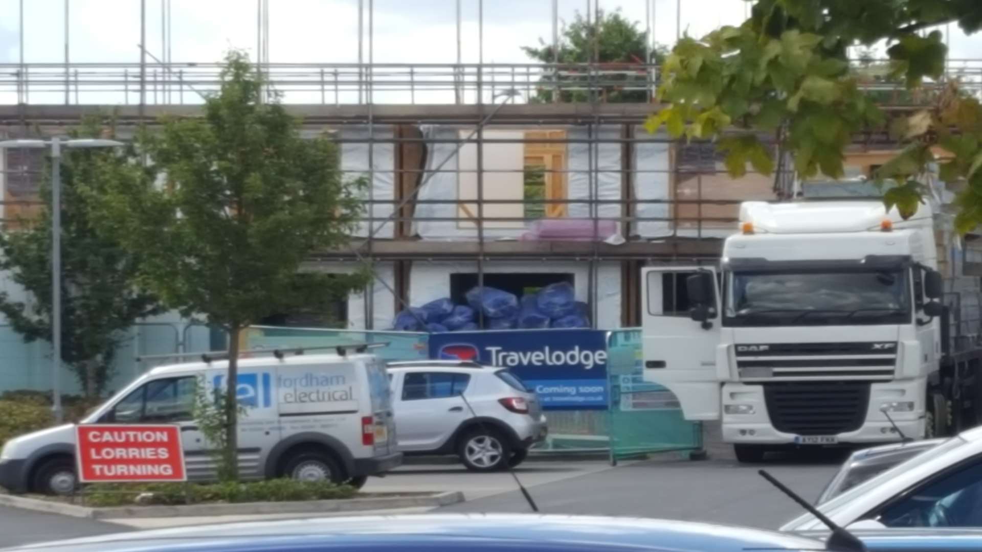 The Travelodge is on the same site as the Toby Carvery