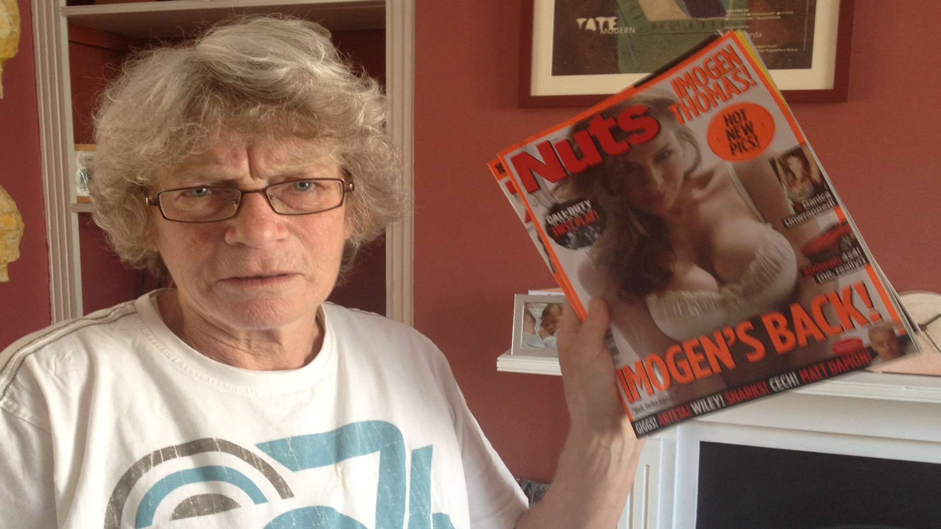 Diane Middleton is protesting against lads' mags
