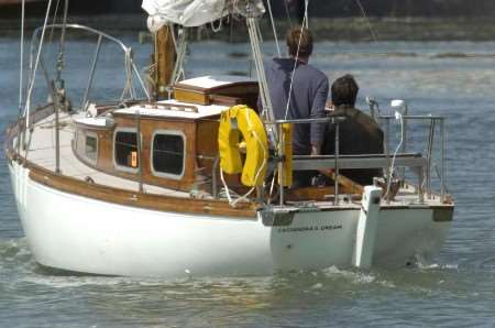 The two mystery stars out on the Medway. EXCLUSIVE PICTURE BY GRANT FALVEY