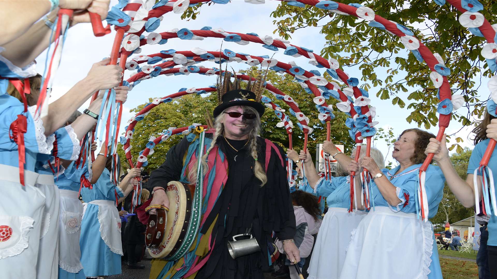 Dancers went through an arch of fellow dancers at Tenterden Folk Festival last year Picture: Paul Amos