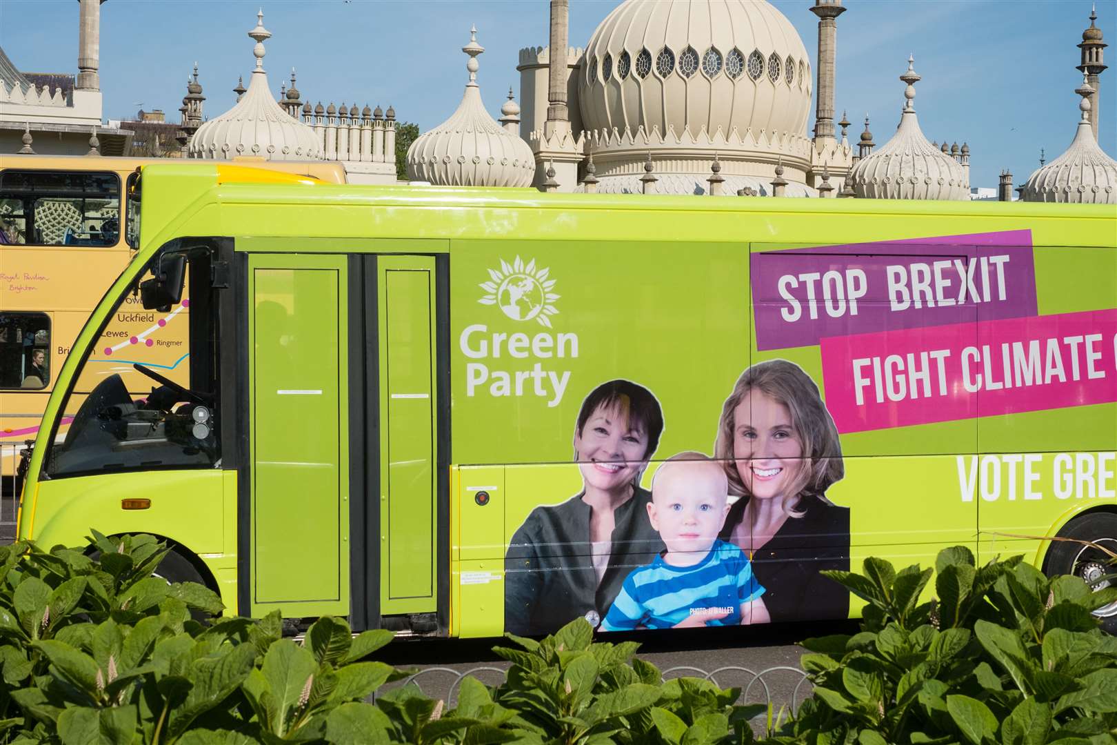 The Stop Brexit Bus launched in Brighton as part of the Green Party's campaign for the European elections. Picture: JJ Waller (10826457)