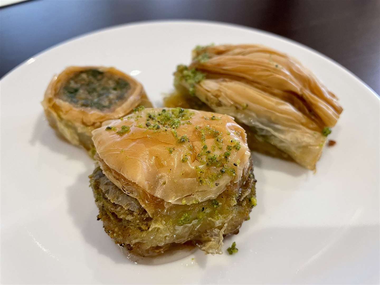 The cafe offers a range of Baklava