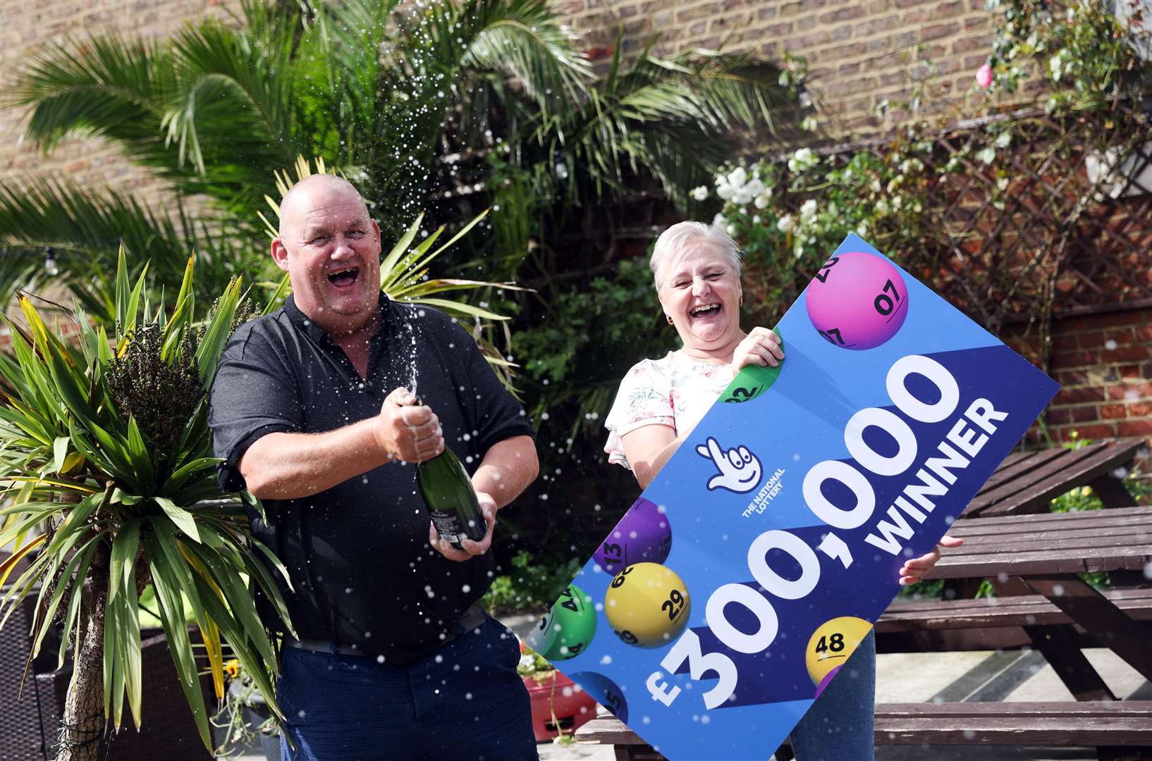 Linda and Stewart Priston of Sittingbourne have scooped £300k on a National Lottery Instant Win. Picture: National Lottery