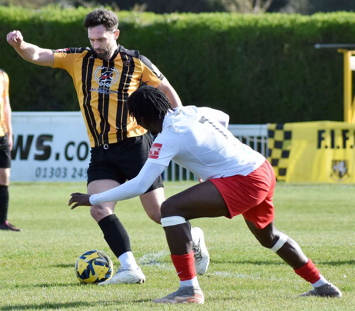 Folkestone's Dean Rance - has penned a two-year contract after a successful loan. Picture: Randolph File