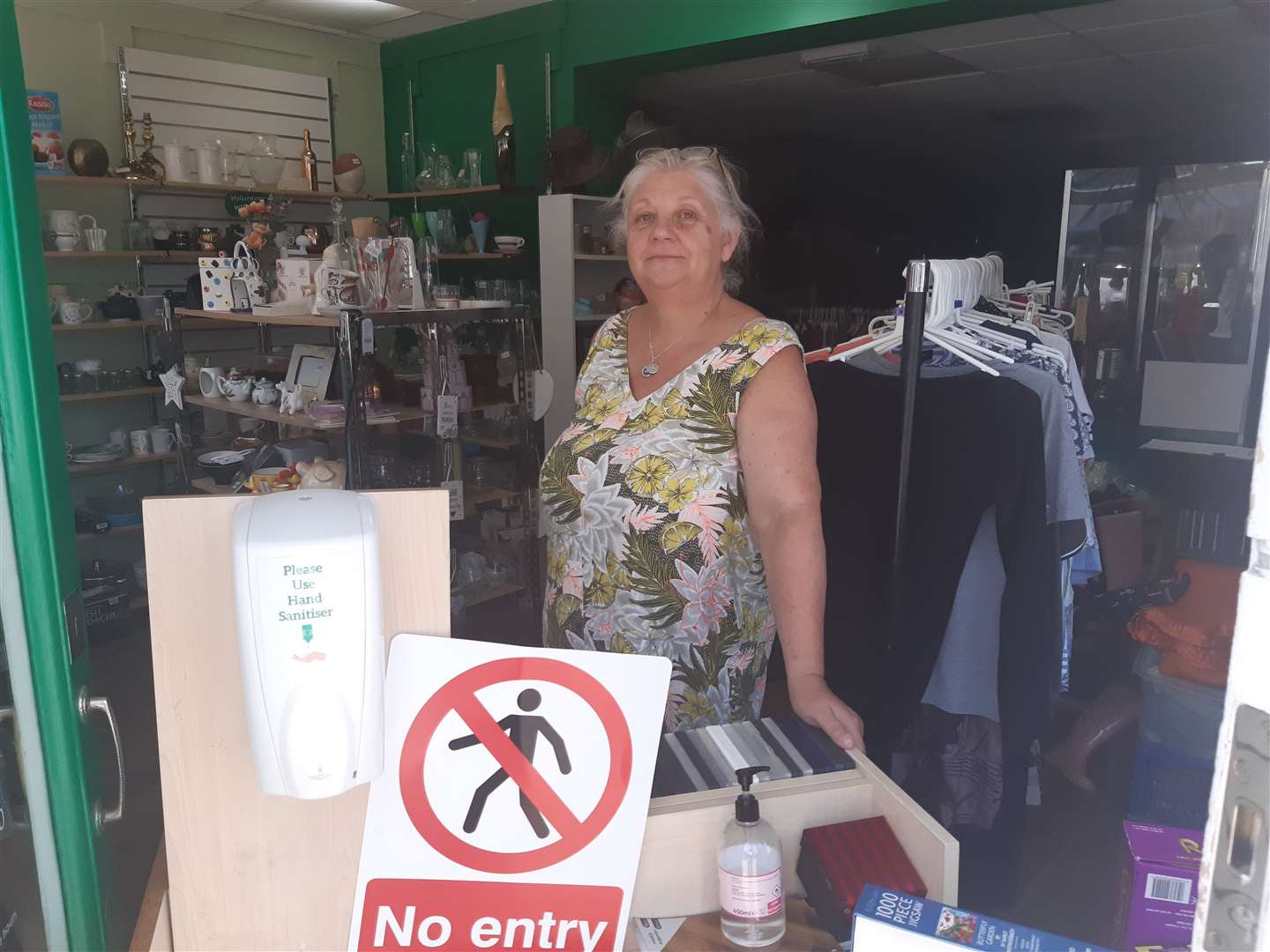 Debbie Golding, manageress at the Hospice In The Weald shop in Commercial Road