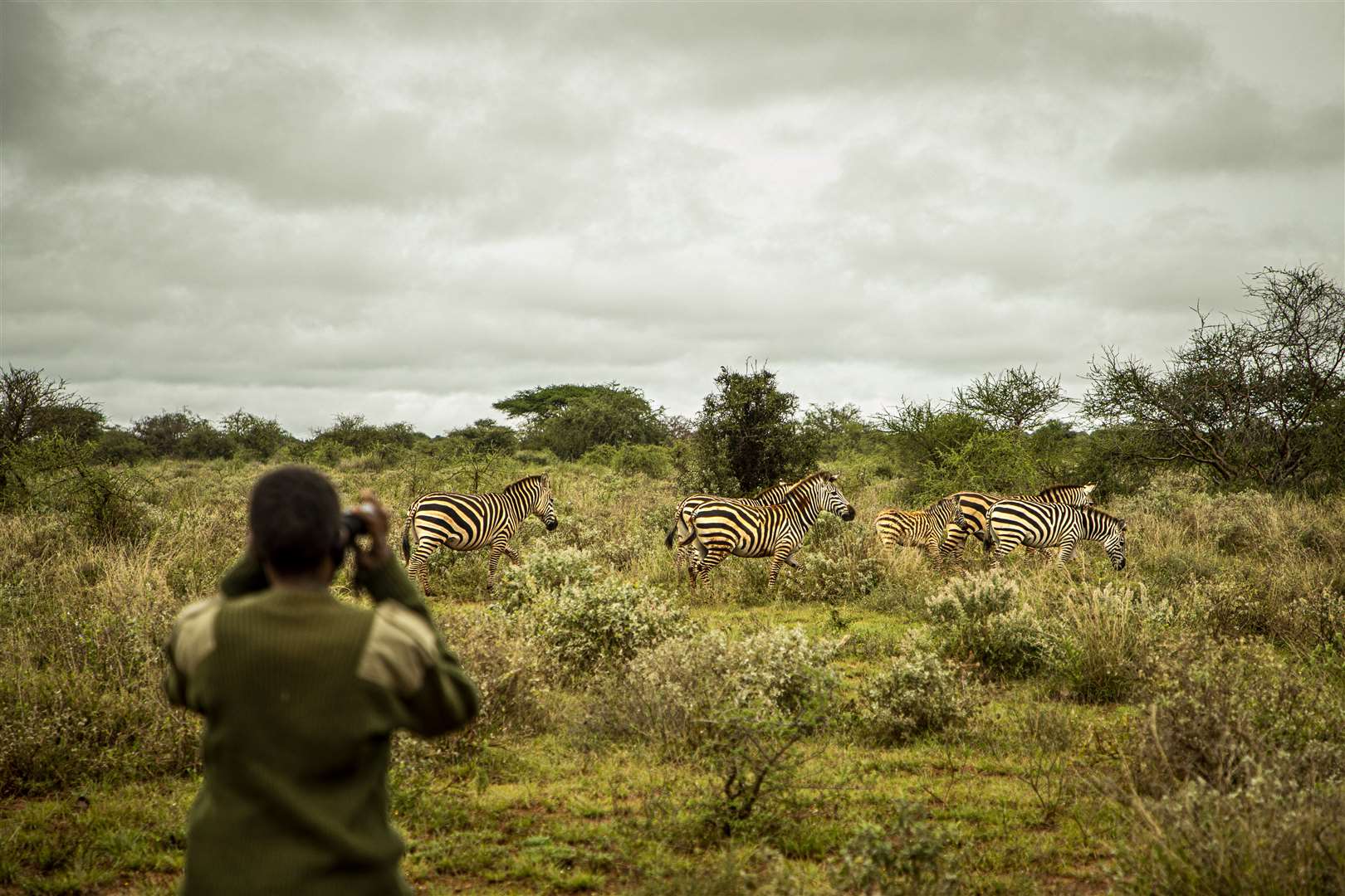 Community ranger Ruth Sikeita carries out a daily wildlife patrol in Kenya (IFAW/Will Swanson/PA)