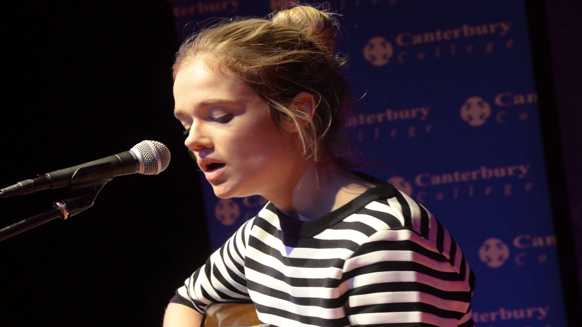 Florrie playing live at Canterbury College