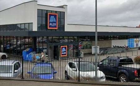 Police were called to Aldi at Langley Park, Maidstone, after reports a woman was "upskirted". Picture: Google