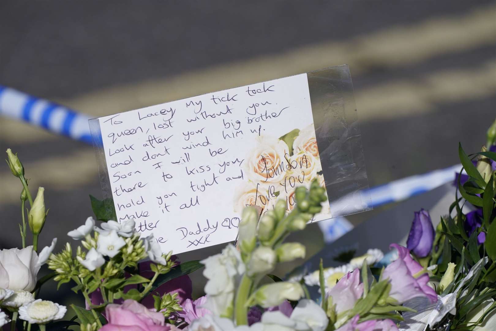 Messages left by the father to one of the children (Danny Lawson/PA)