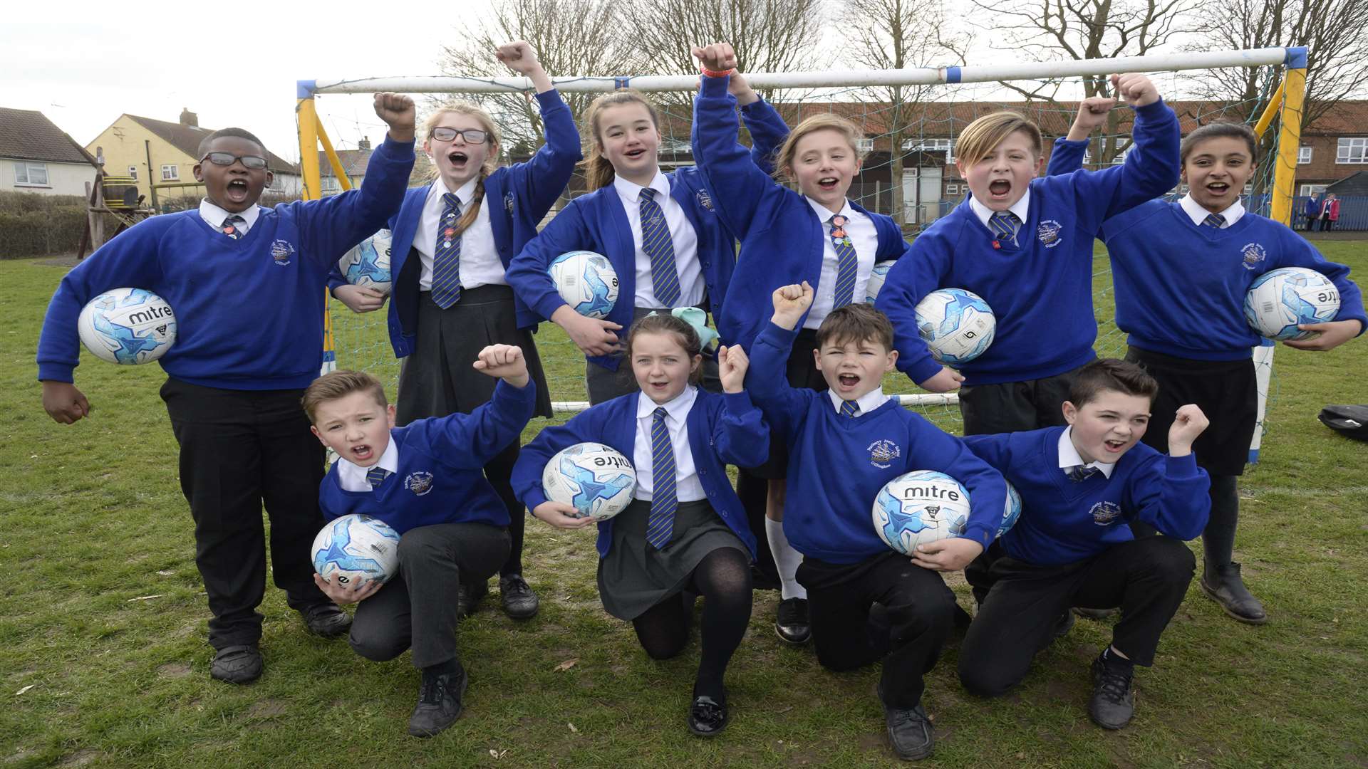 Pupils at Featherby Junior School will be cheering on Sean